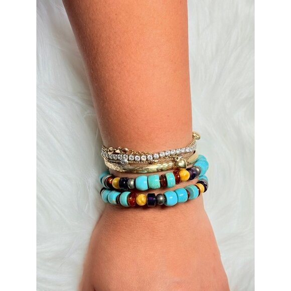 925 Wrap Multi-Stones Bracelet - Picture 5 of 6